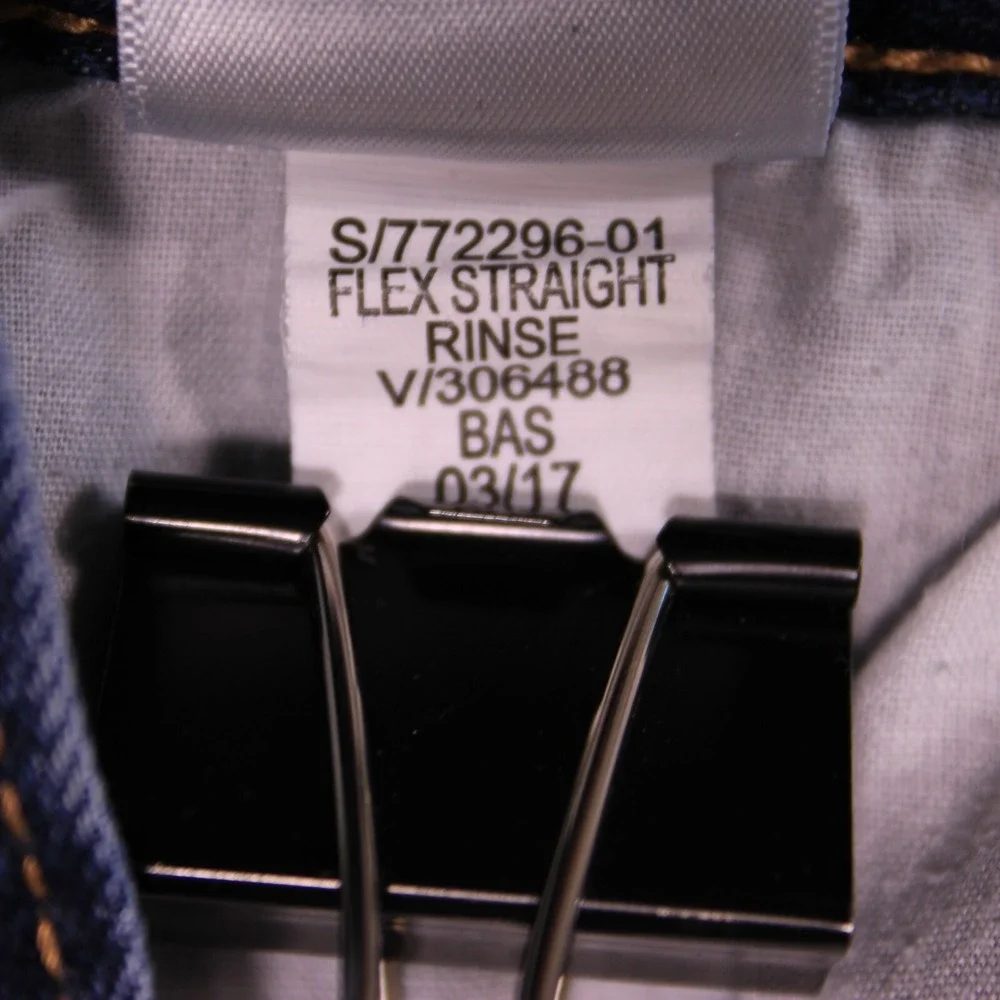 Old‎ Navy Straight Jeans Kids 12 Reg Dark Wash Denim Casual Adjustable Waistband